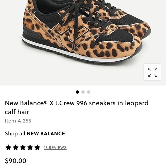new balance j crew leopard